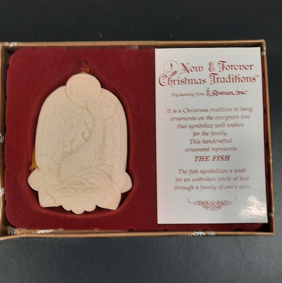 Vintage "Now & Forever Christmas Traditions" Ornament - Picture 1 of 6